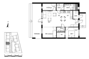 Myytävä asunto C | Olas Group Oy