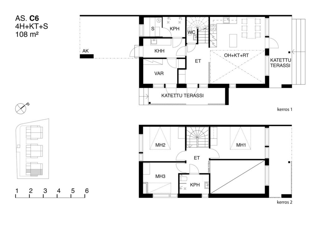 Myytavat asunnot Espoo Mankkaa Tunturipollo pohjakuva 6