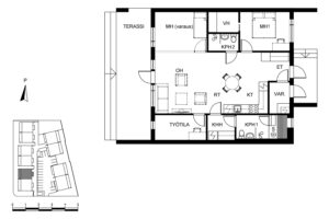 Myytävä asunto B | Olas Group Oy
