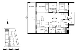 Myytävä asunto F | Olas Group Oy