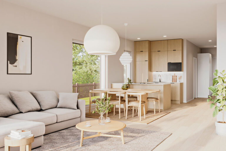 Myytävät asunnot: Pohjantikka: | olohuone | Olas Group Oy