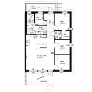 Myytävät asunnot: Vantaan Satakieli asunto E9 | Olas Group Oy