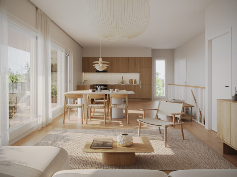 Housing company: Helsinki's Leivoluoto | kitchen | Olas Group Oy