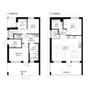 Apartment A1 | floor plan | Olas Group Oy