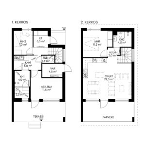 Apartment: Espoon Lumikiuru A2 | floor plan | Olas Group Oy