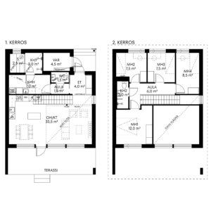 Apartment: Espoon Lumikiuru B3 | floor plan | Olas Group Oy