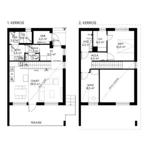 Apartment: Espoon Lumikiuru D7 | floor plan | Olas Group Oy