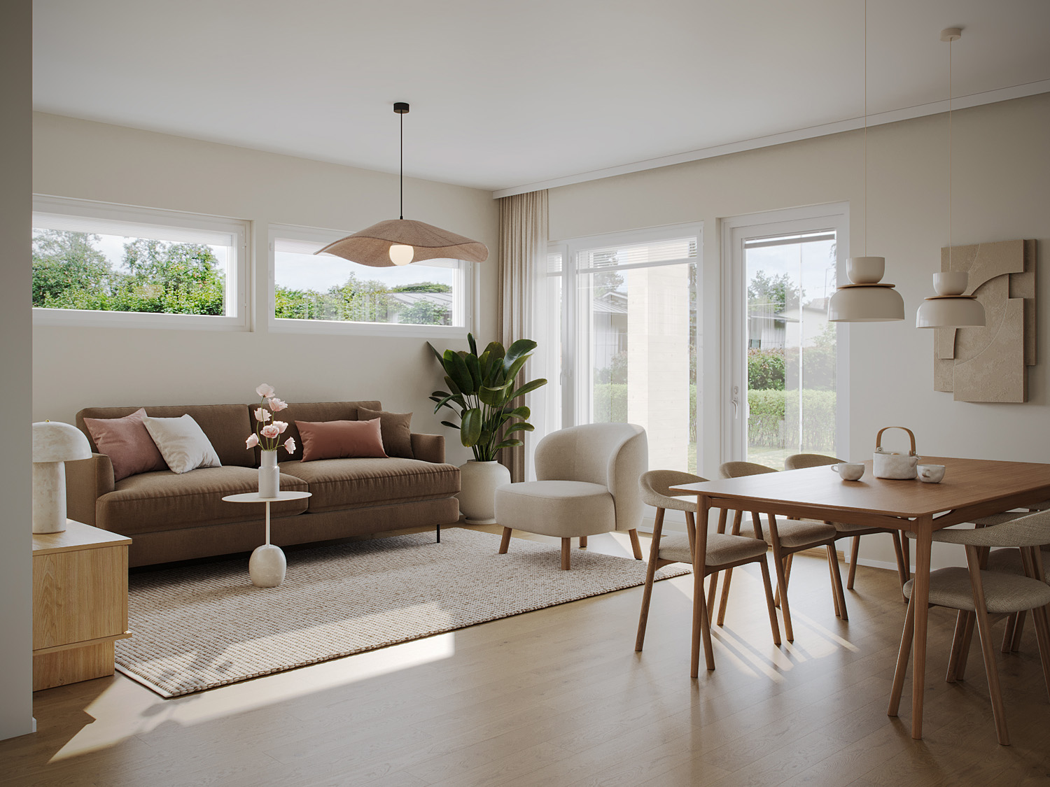 Housing company: Helsingin Niittykirvinen | living room | Olas Group Oy