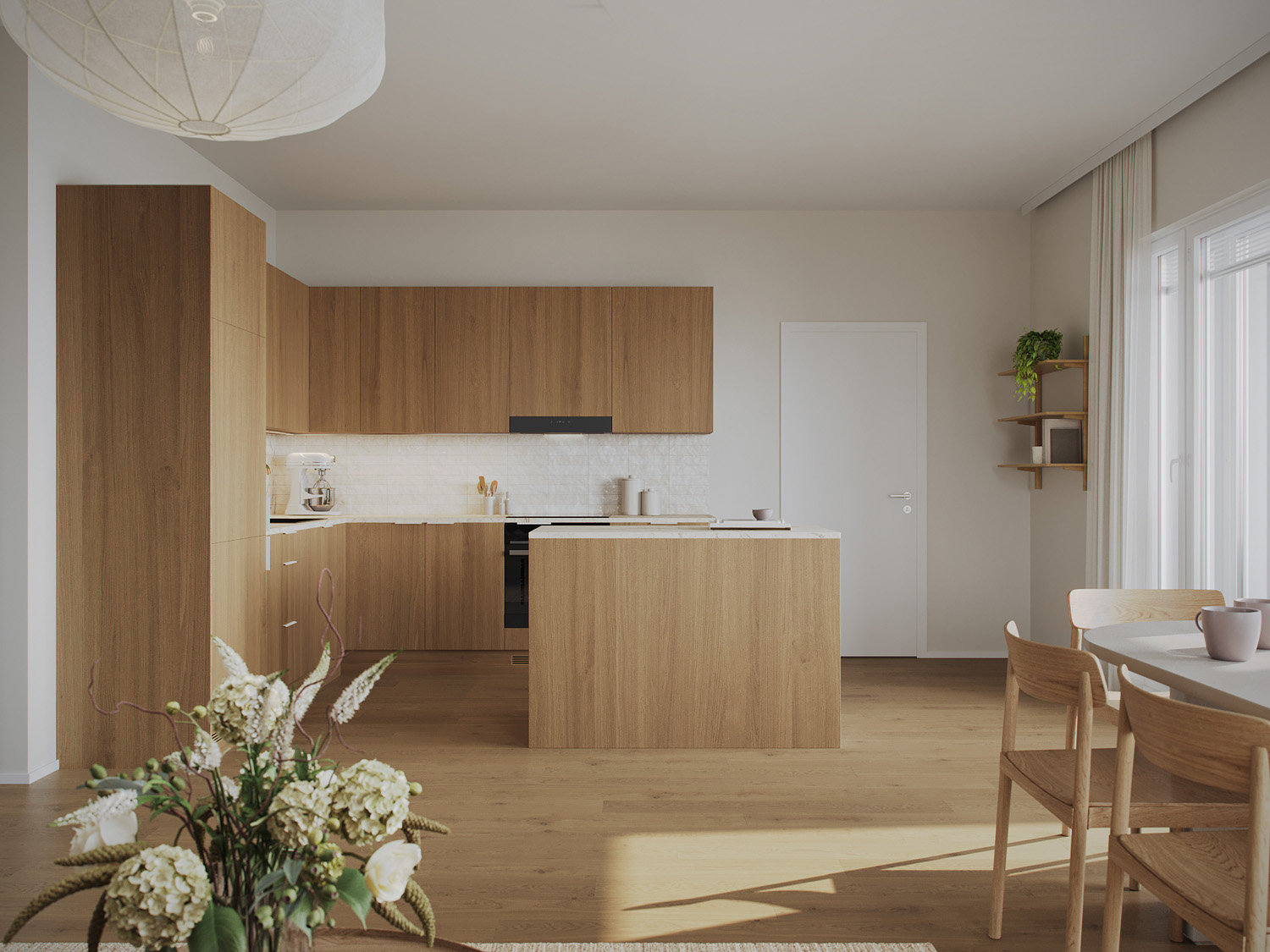 Housing company: Helsingin Niittykirvinen | kitchen | Olas Group Oy