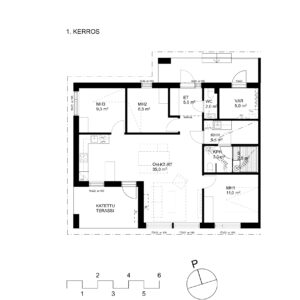 Apartment: Espoon Kalliokyyhky | floor plan | Olas Group Oy