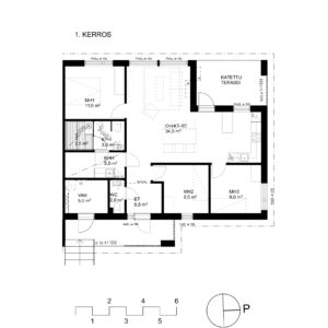 Apartment: Espoon Kalliokyyhky | floor plan | Olas Group Oy