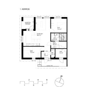 Apartment: Espoon Kalliokyyhky F11 | floor plan | Olas Group Oy