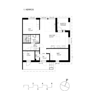 Apartment: Espoon Kalliokyyhky F12 | floor plan | Olas Group Oy