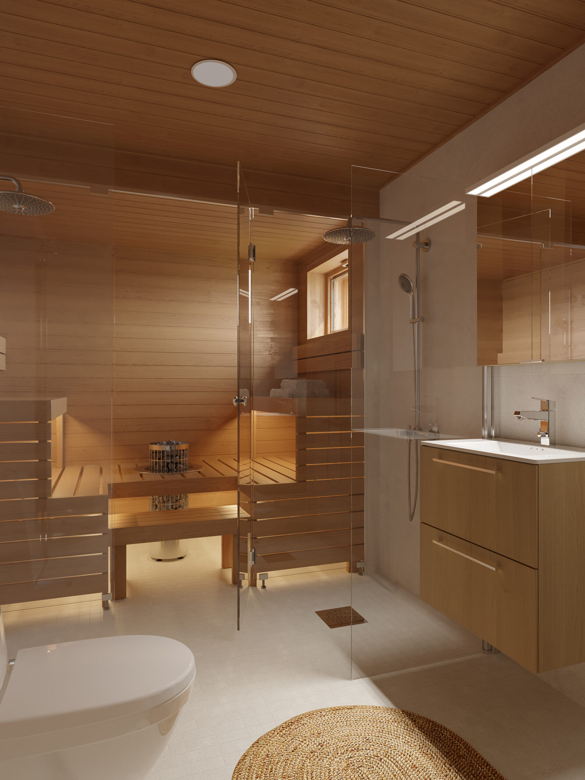 Housing company: Helsingin Kaskirastas | badroom | Olas Group Oy