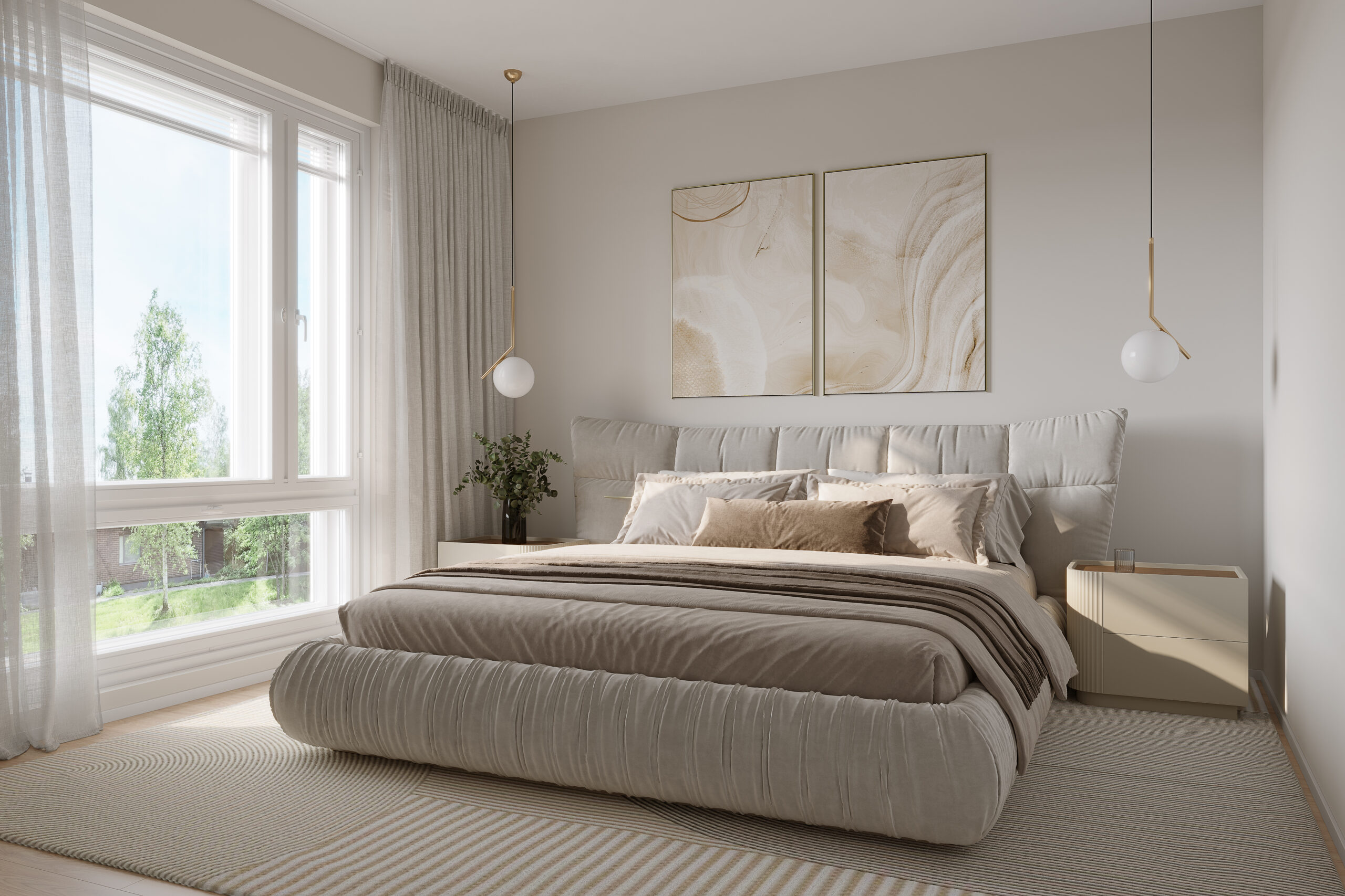 Housing company: Helsingin Kaskirastas | living room | Olas Group Oy