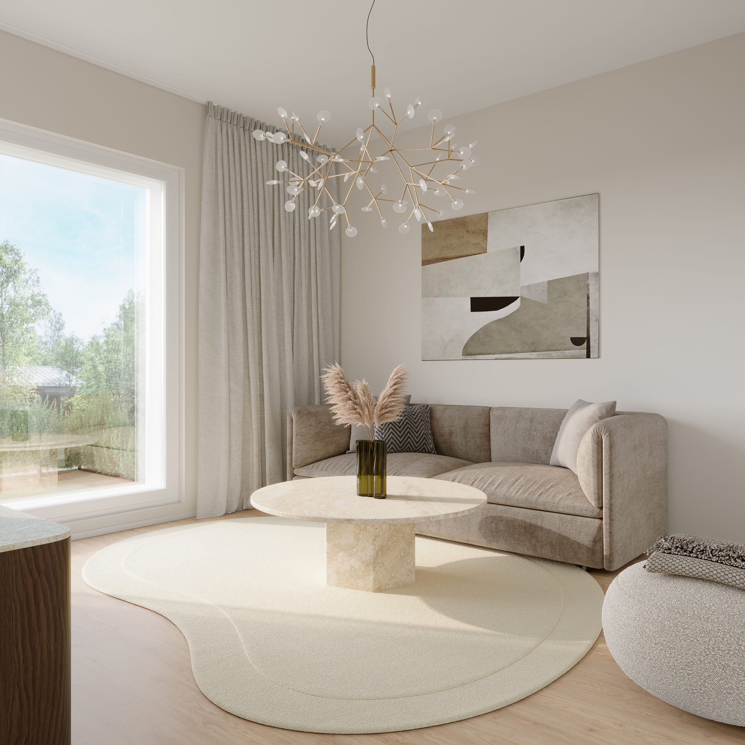 Housing company: Helsingin Kaskirastas | living room | Olas Group Oy