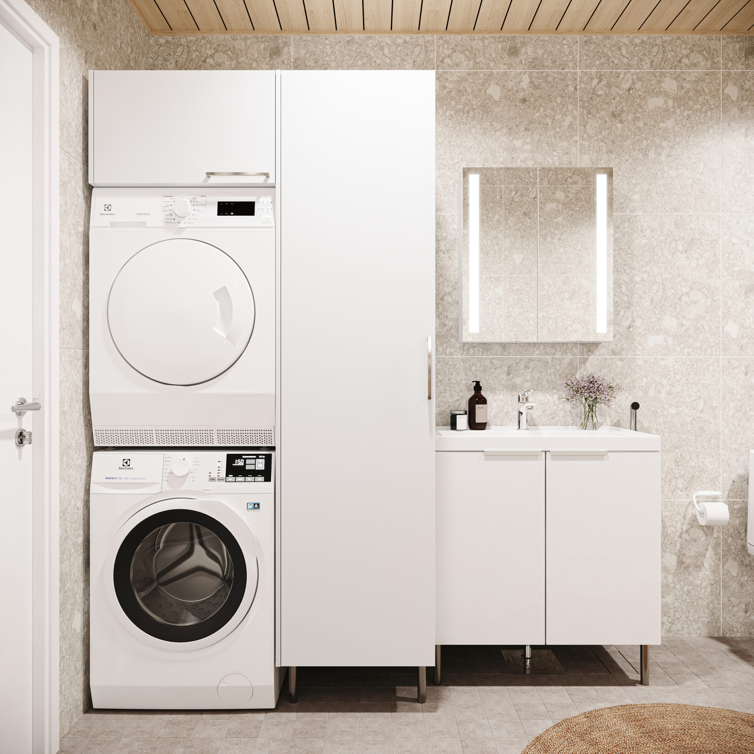 Housing company: Helsinki's Kalliopääsky | utility room | Olas Group Oy