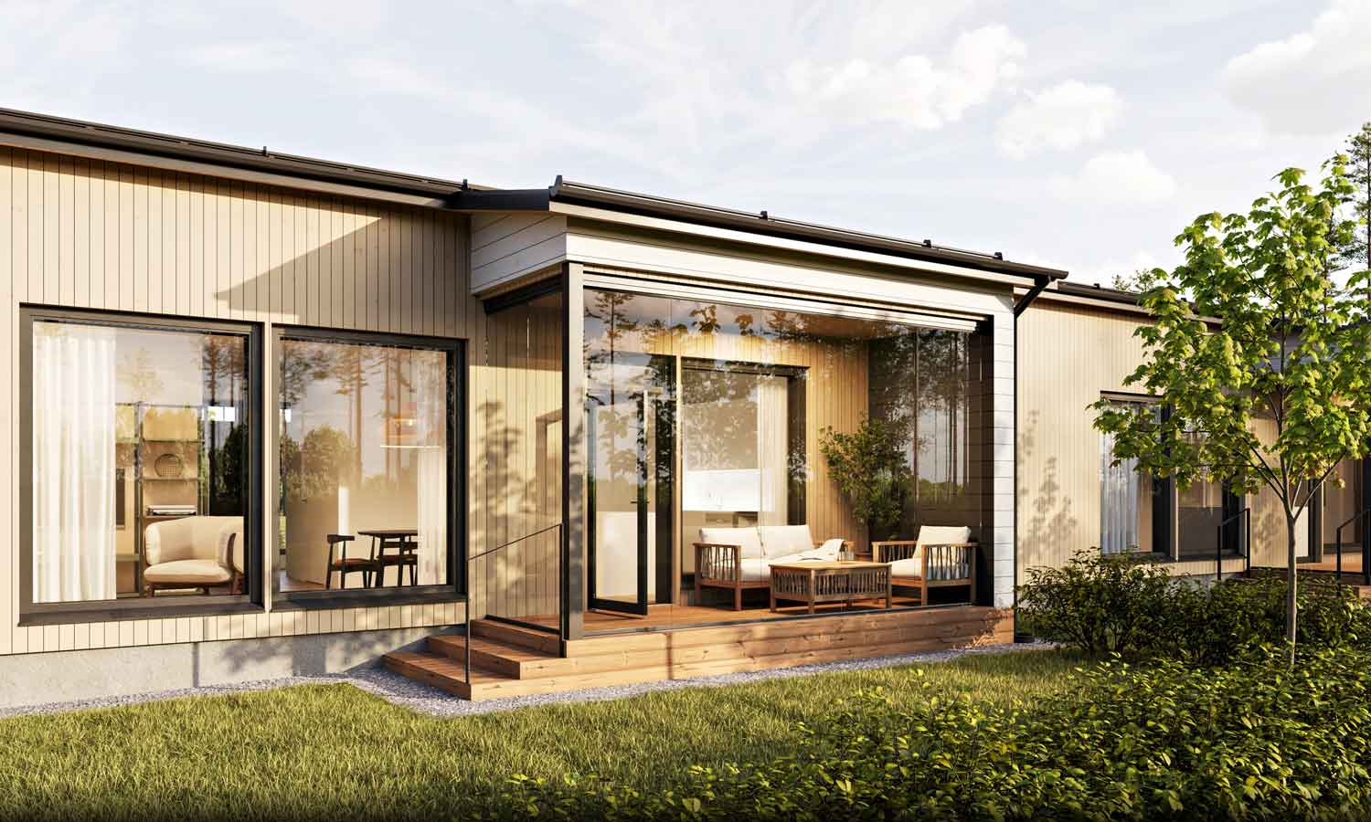 Housing company: Helsinki's Kalliopääsky | exterior rendering | Olas Group Oy