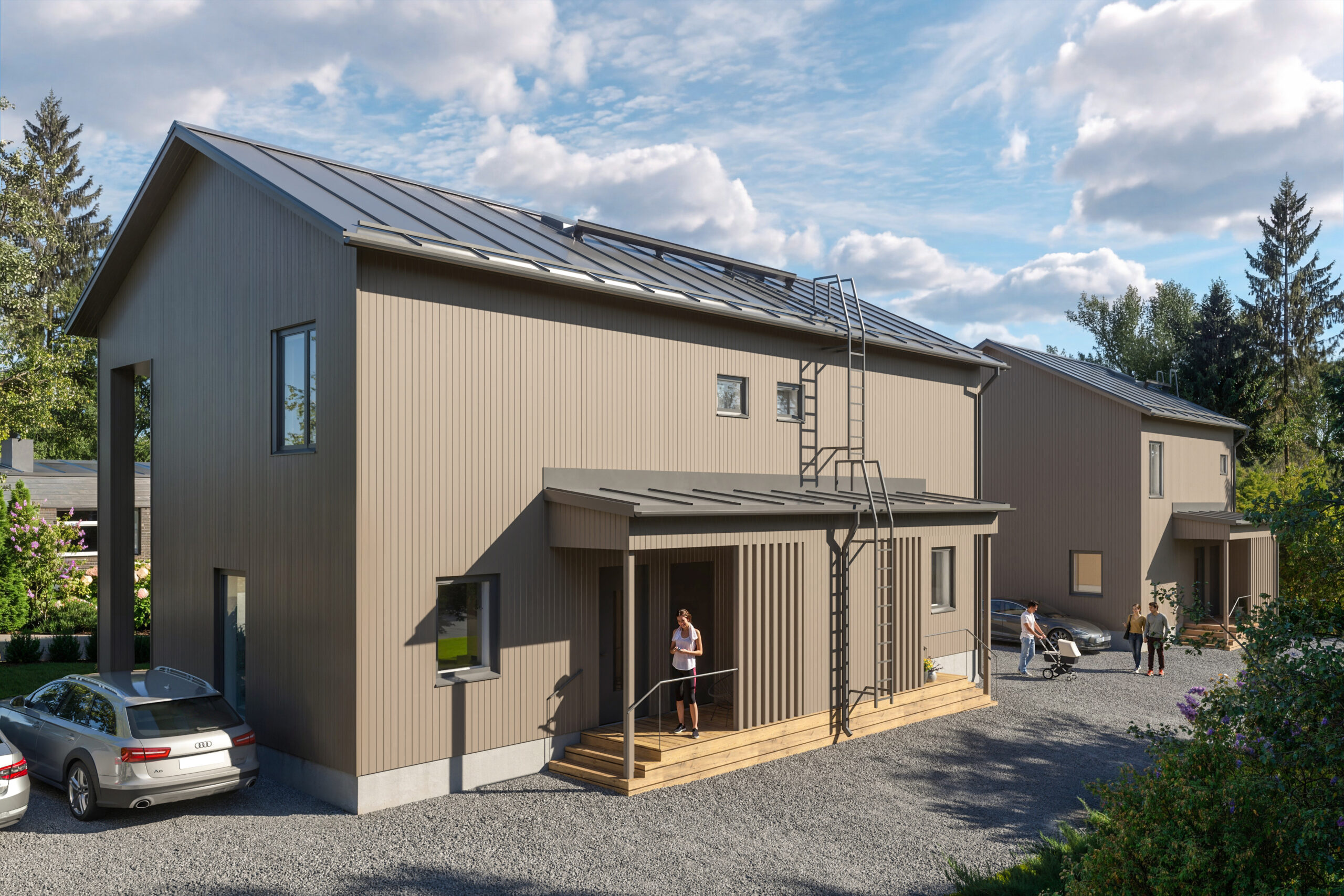 Housing company: Helsingin Kaskirastas | exterior rendering  | Olas Group Oy