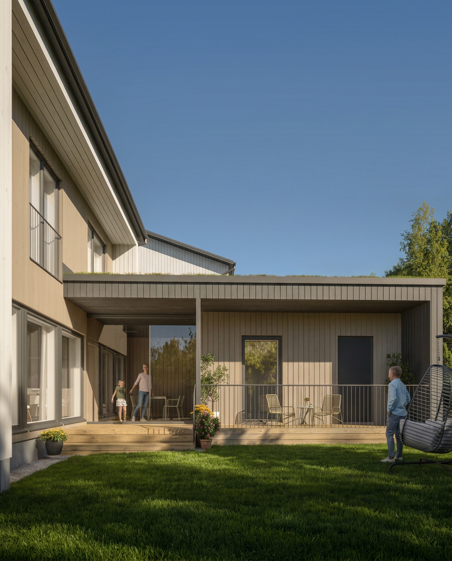 Housing company: Helsinki's Kangaskiuru | exterior rendering | Olas Group Oy
