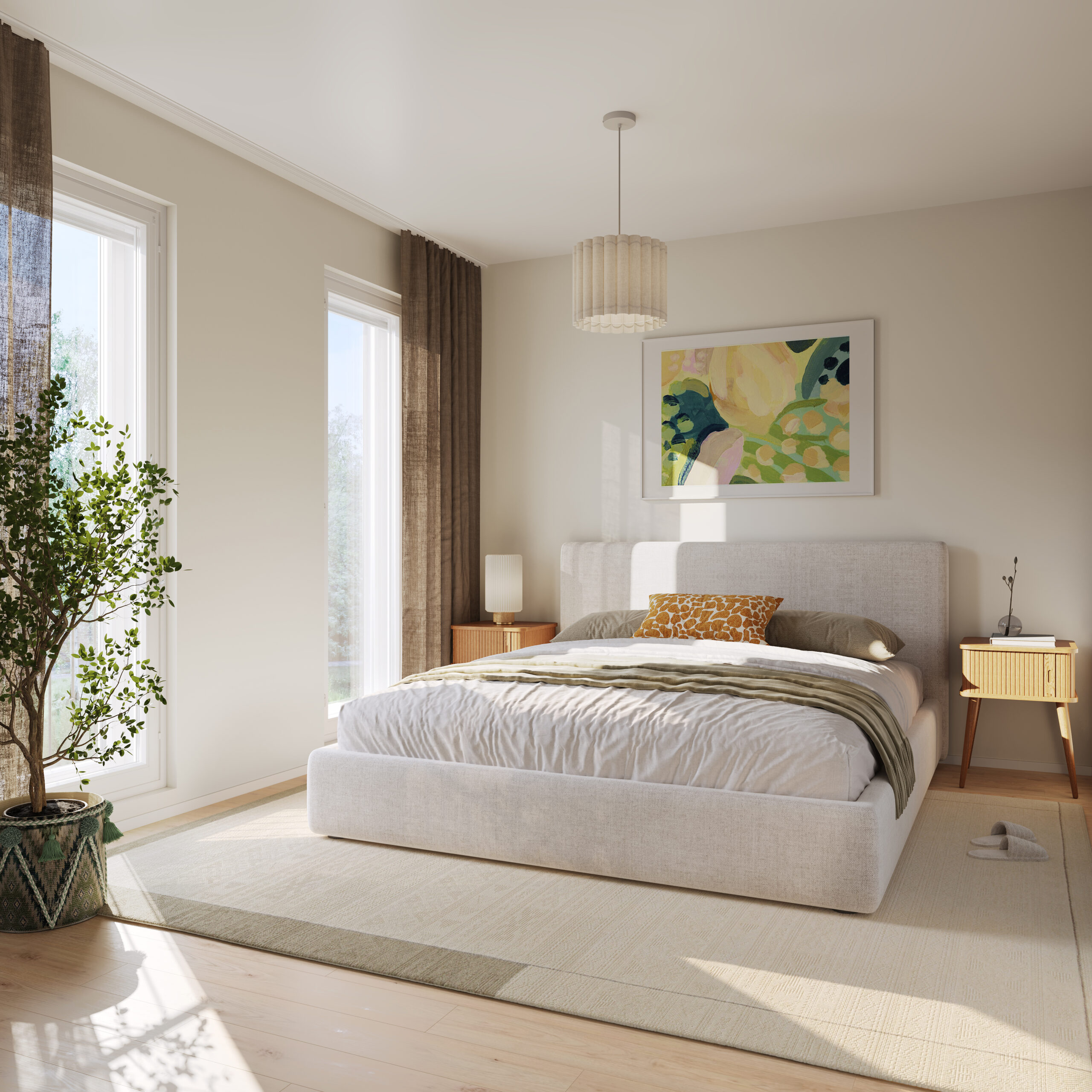 Housing company: Helsinki's Kangaskiuru | interior rendering | Olas Group Oy