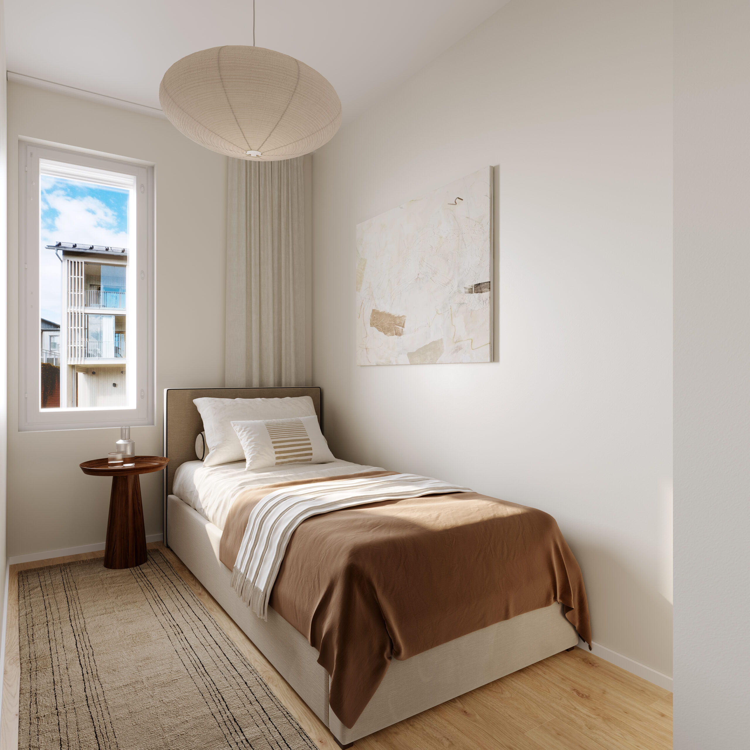 Housing company: Helsinki's Vaahterametsä | interior rendering | Olas Group Oy