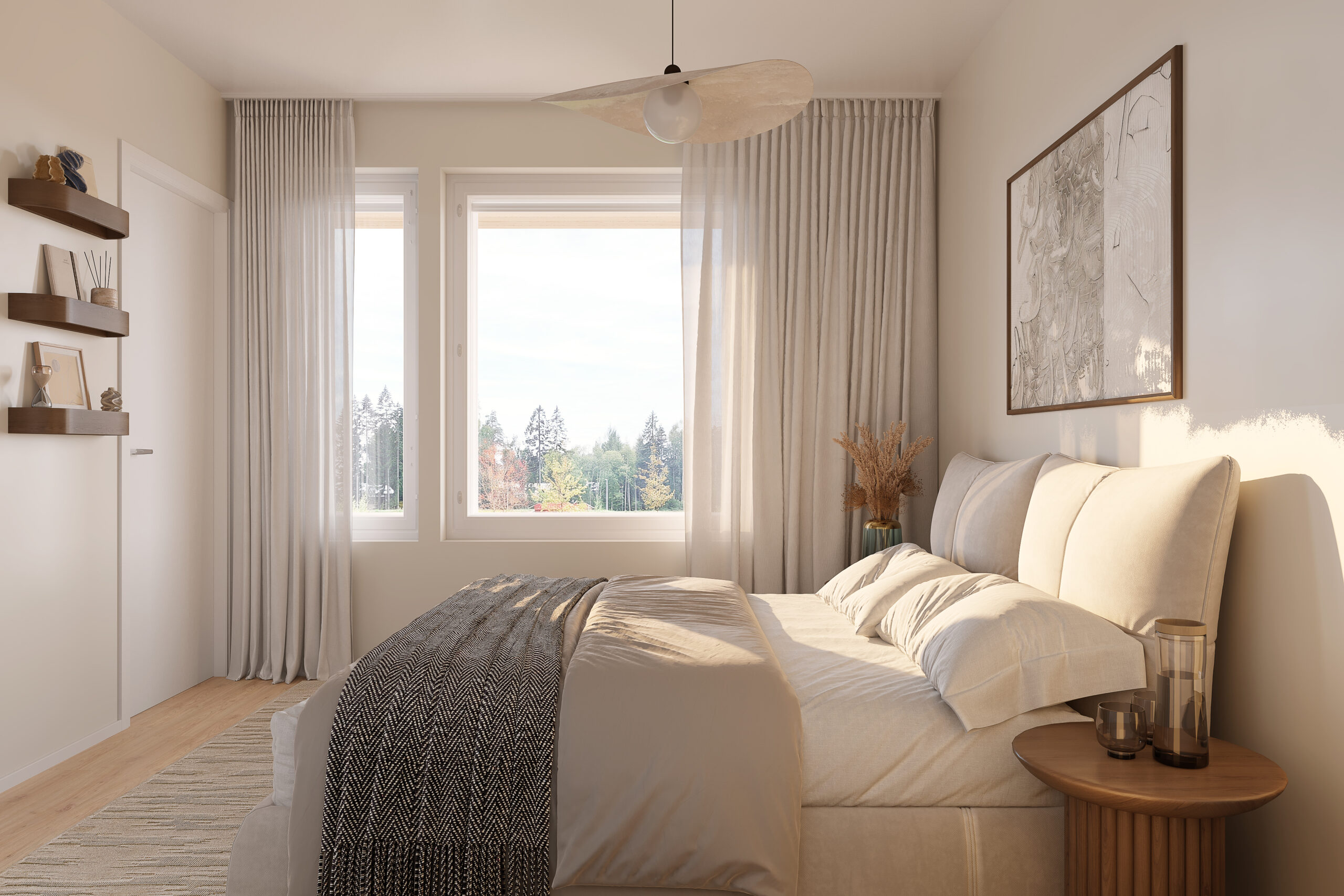 Housing company: Helsinki's Vaahterametsä | interior rendering | Olas Group Oy