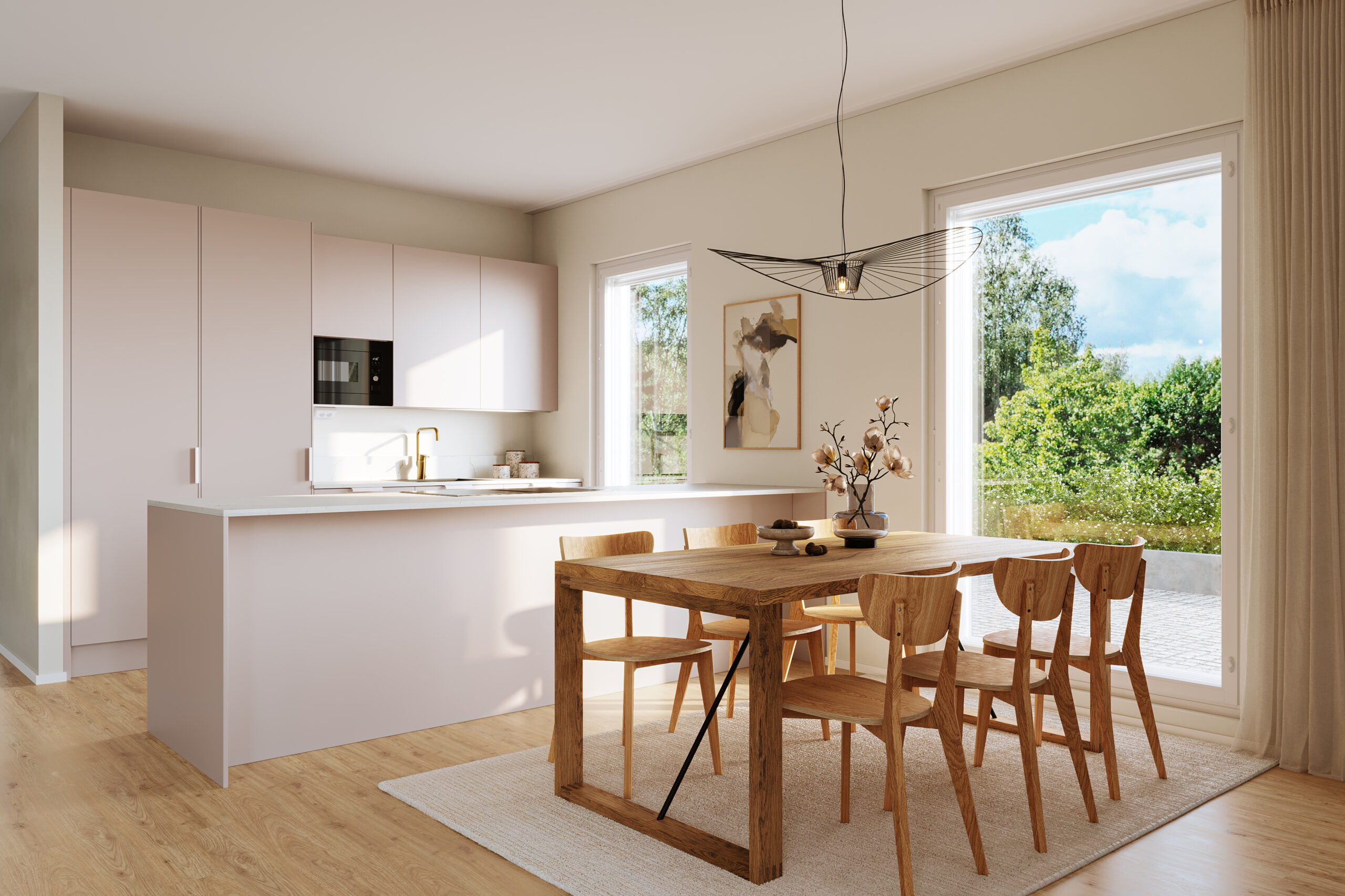 Housing company: Helsinki's Kangaskiuru | interior rendering | Olas Group Oy