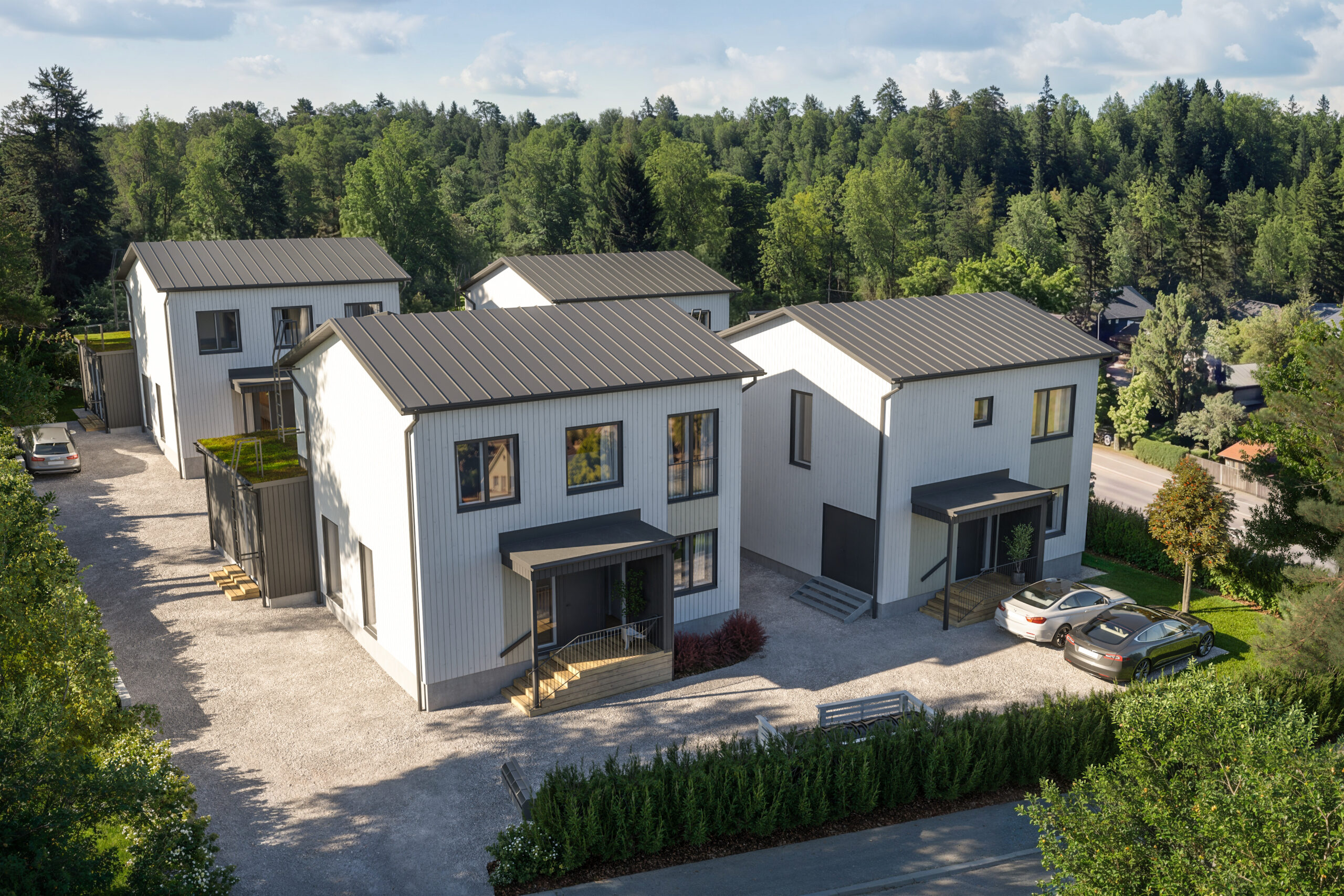 Housing company: Helsinki's Kangaskiuru | exterior rendering | Olas Group Oy