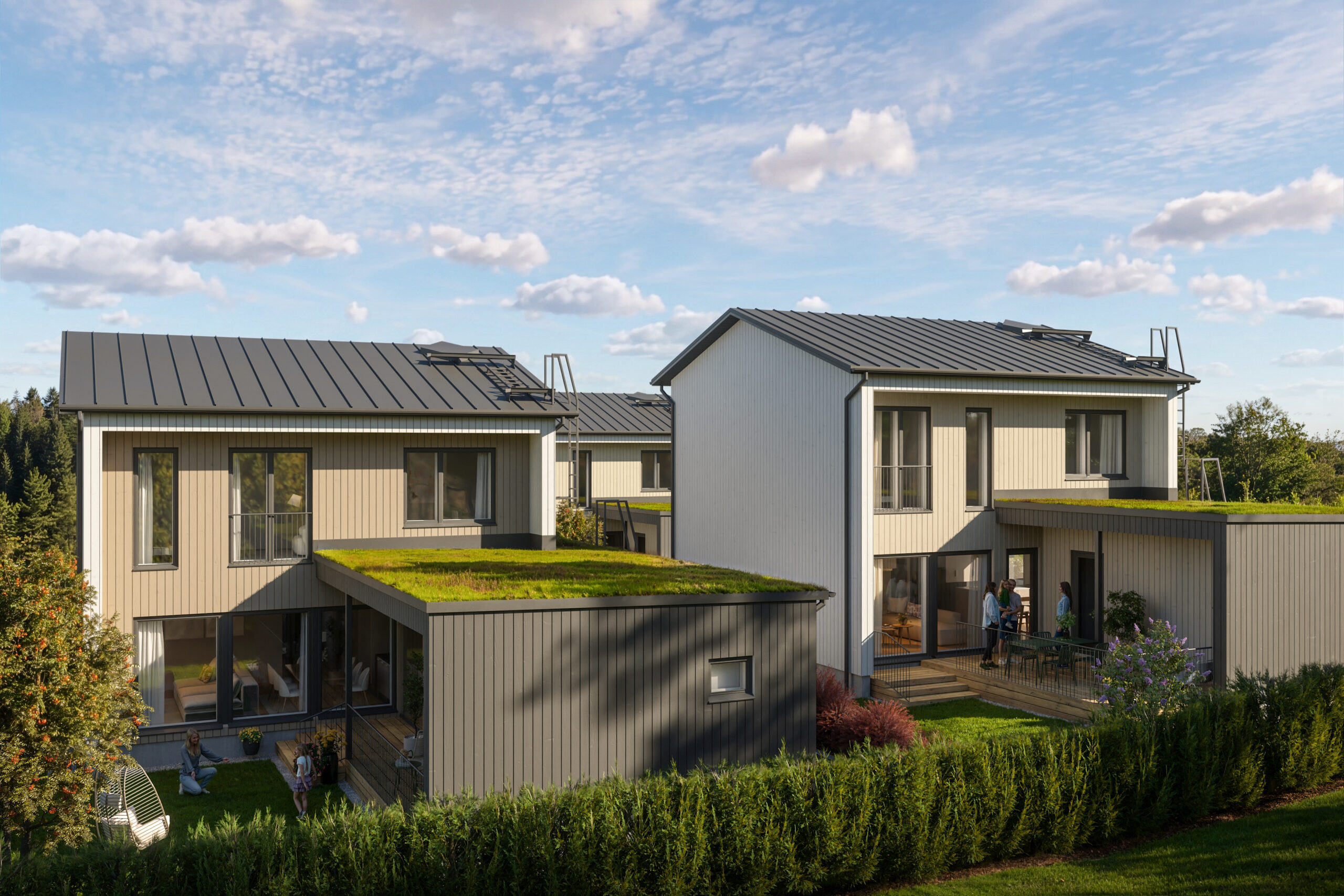 Housing company: Helsinki's Kangaskiuru | exterior rendering | Olas Group Oy