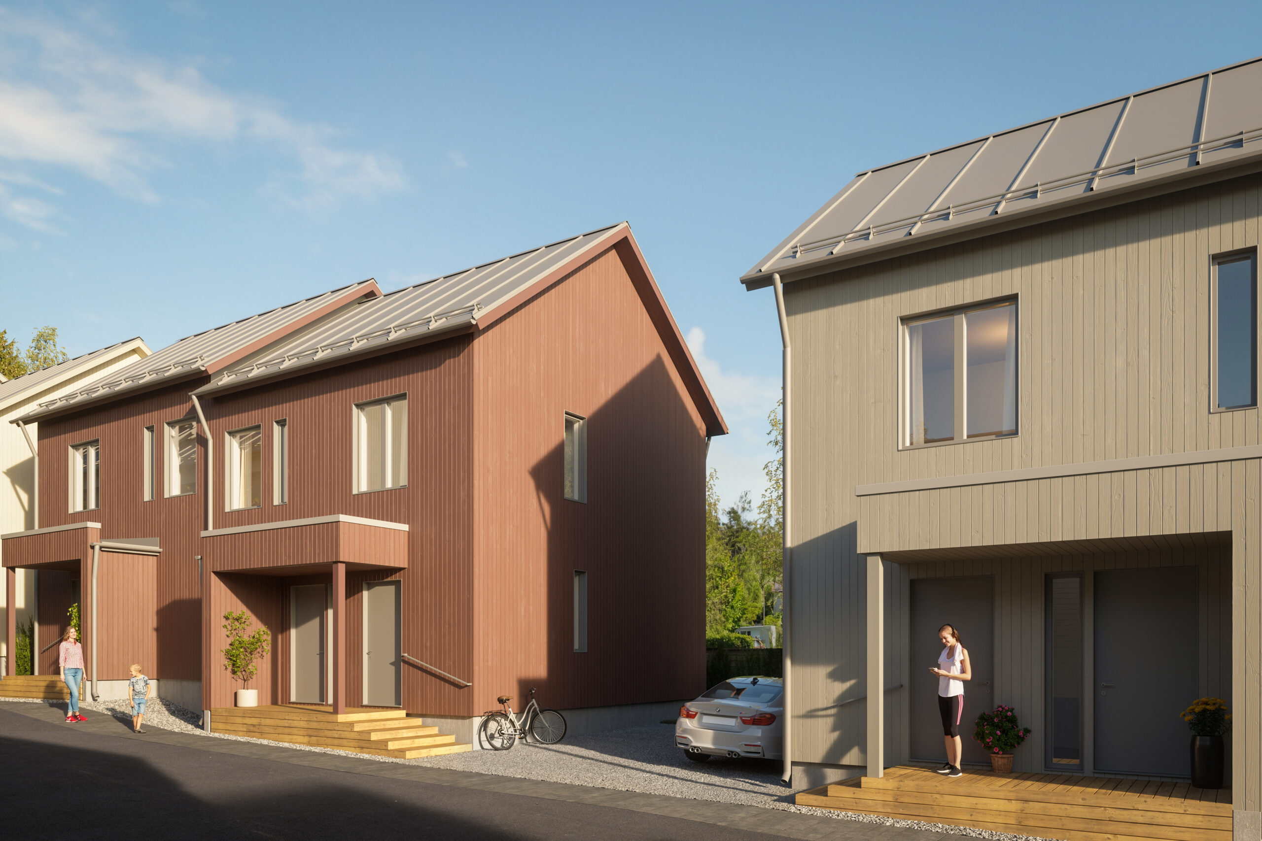 Housing company: Kauniaisten Kultarinta | exterior rendering | Olas Group Oy