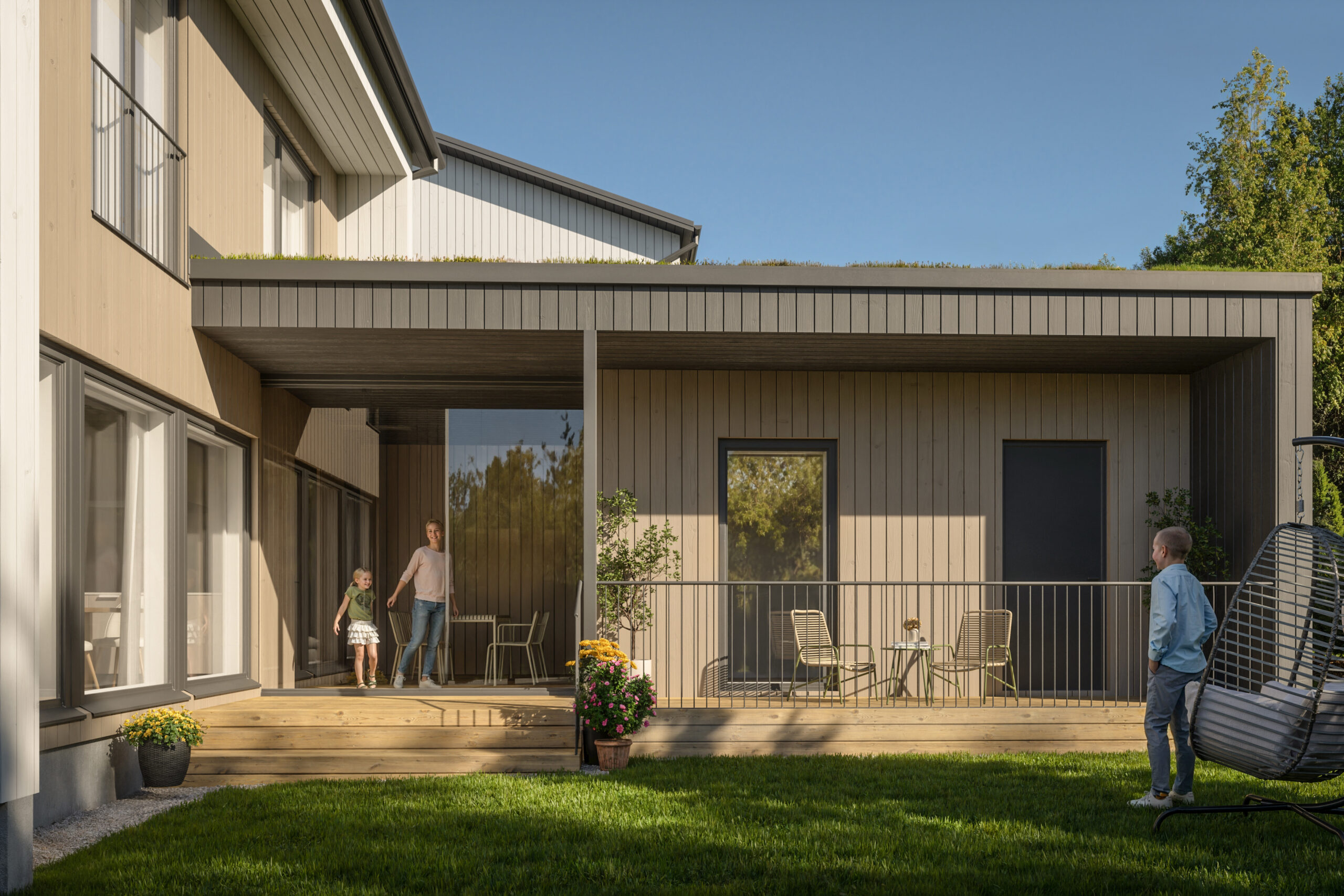 Housing company: Helsinki's Kangaskiuru | exterior rendering | Olas Group Oy